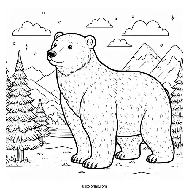 Polar Bear Standing Up