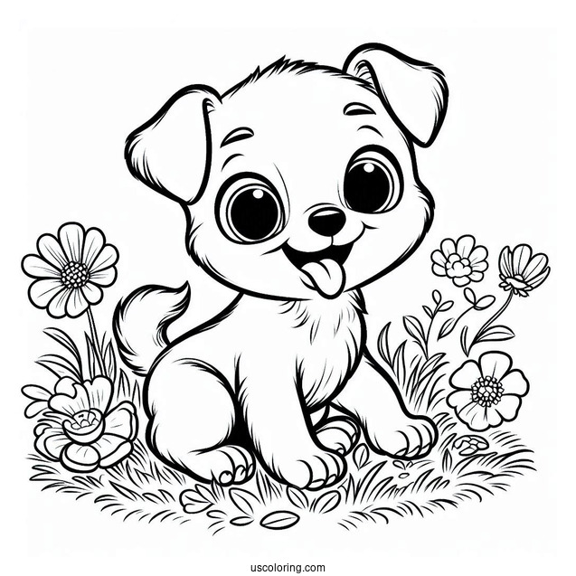 Poppy Playtime Coloring Page Of DogDay