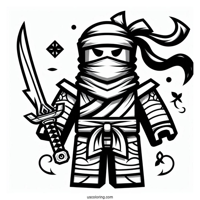Roblox Ninja Skin Coloring Page