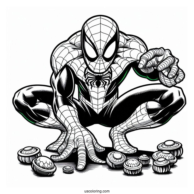 Green Goblin Spider-Man Coloring Page