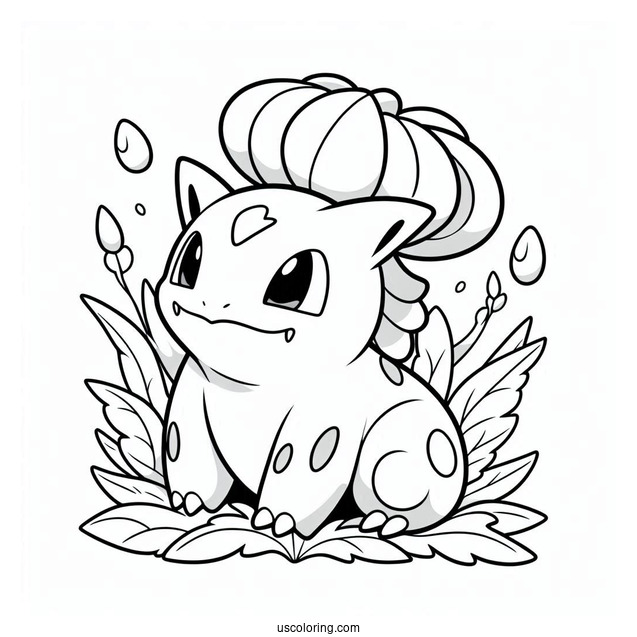 Easy Coloring Page Of Venusaur