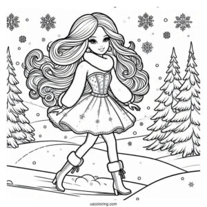 Barbie In The Snow