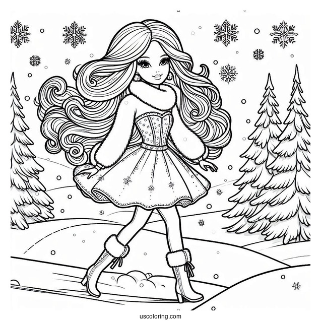 Barbie In The Snow