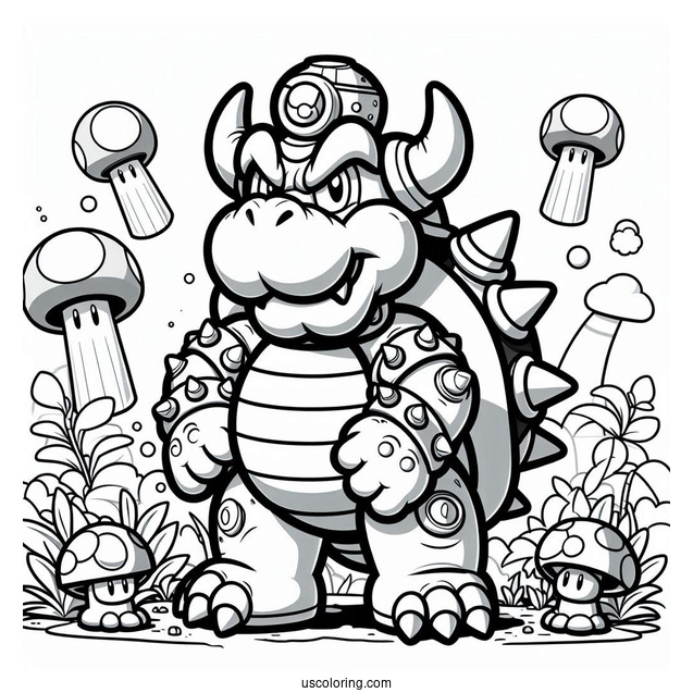 Lego Bowser To Color