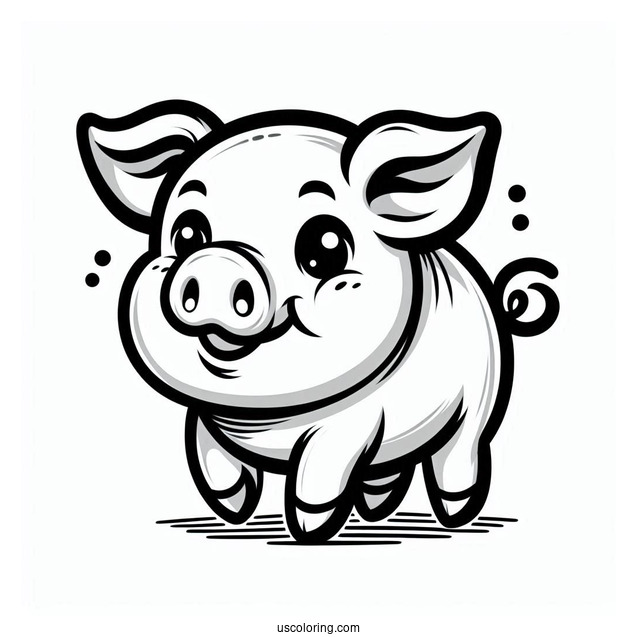 Porky Pig Coloring Sheet