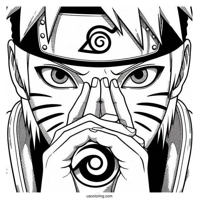 Kakashi Coloring Page Of Mangekyo Sharingan