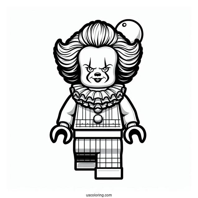Lego Pennywise Coloring Sheet For Kids