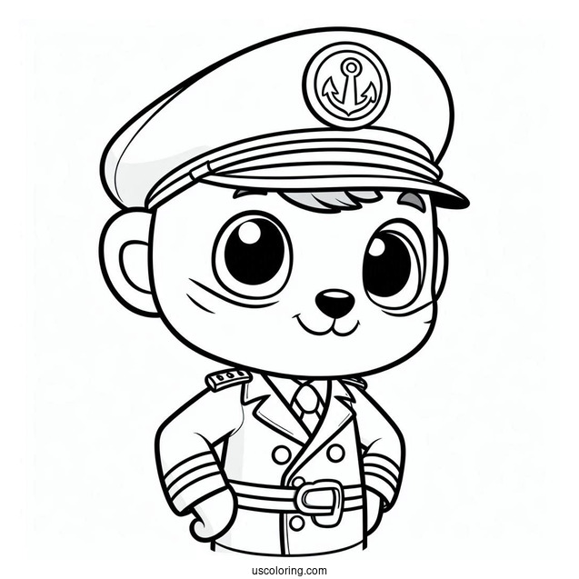 Octonauts Coloring Page Of Captain Barnacles For Kids