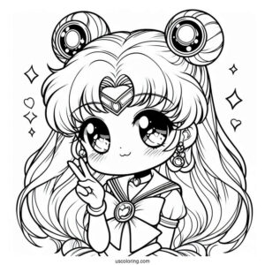 Cute Chibiusa Coloring Page