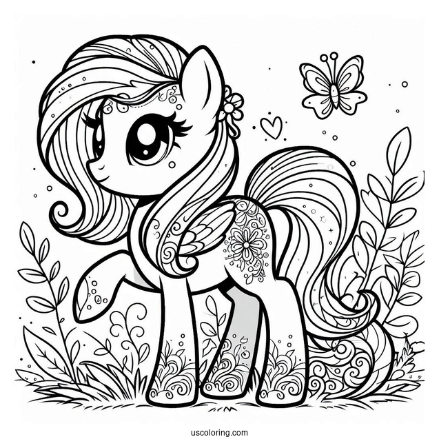 Detailed My Little Pony A New Generation Coloring Page