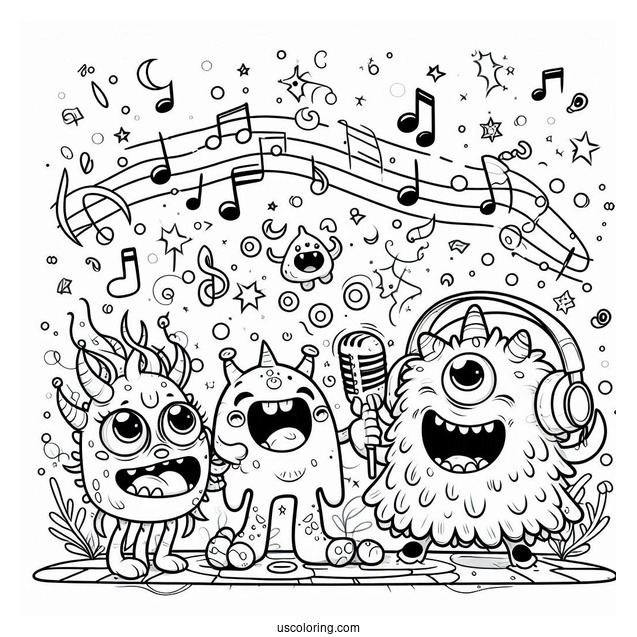 Full Page My Singing Monsters Coloring Page