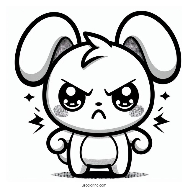 Sprunki Coloring Page Of Angry Raddy