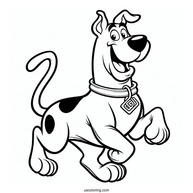 Easy Coloring Page Of Scooby-Doo