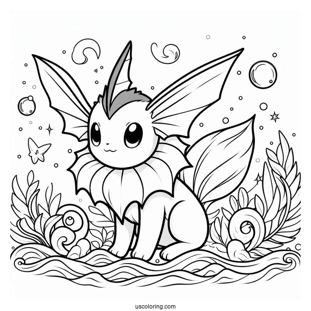 Vaporeon Eevee In the Ocean