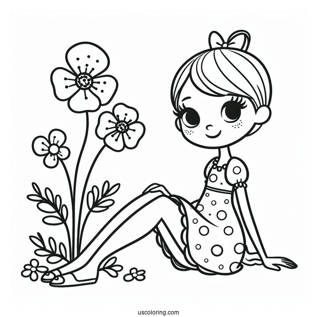 Poppy Playtime Coloring Page Of Simple Mommy Long Legs For Preschoolers