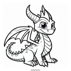 Spyro the Dragon Coloring Page