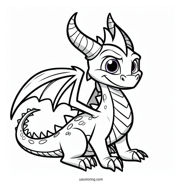 Spyro the Dragon Coloring Page