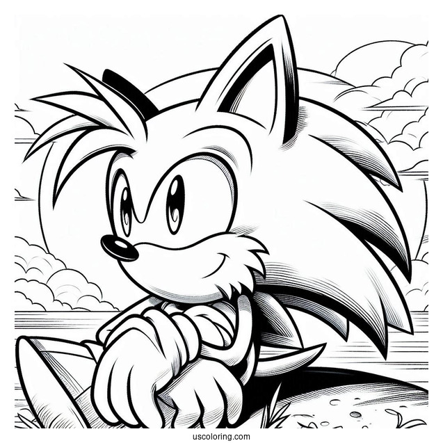 Miles _Tails_ Prower Coloring Sheet
