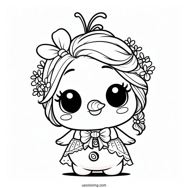 Cute Baby Olaf To Color For Preschoolers