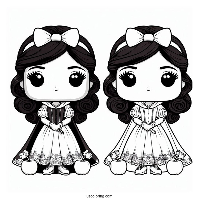 Funko Pop Snow White Coloring Sheet