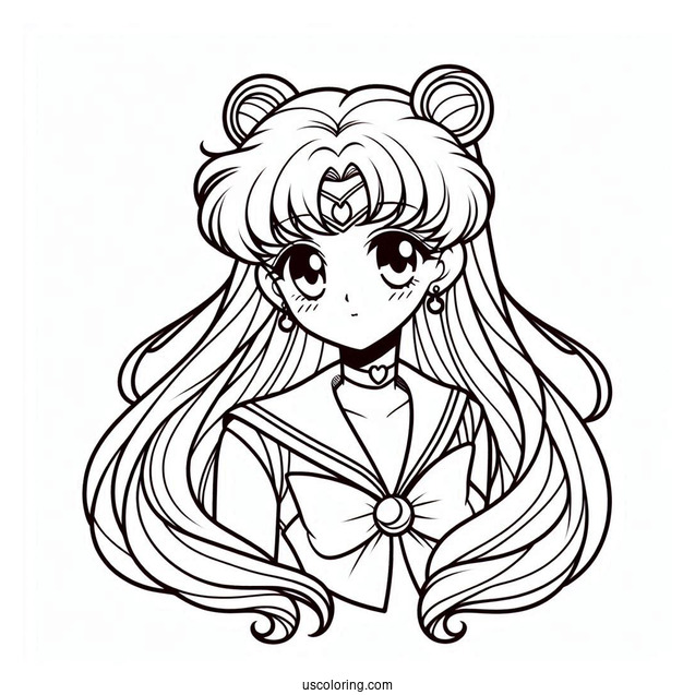 Sailor Star Maker Kou Taiki Coloring Sheet