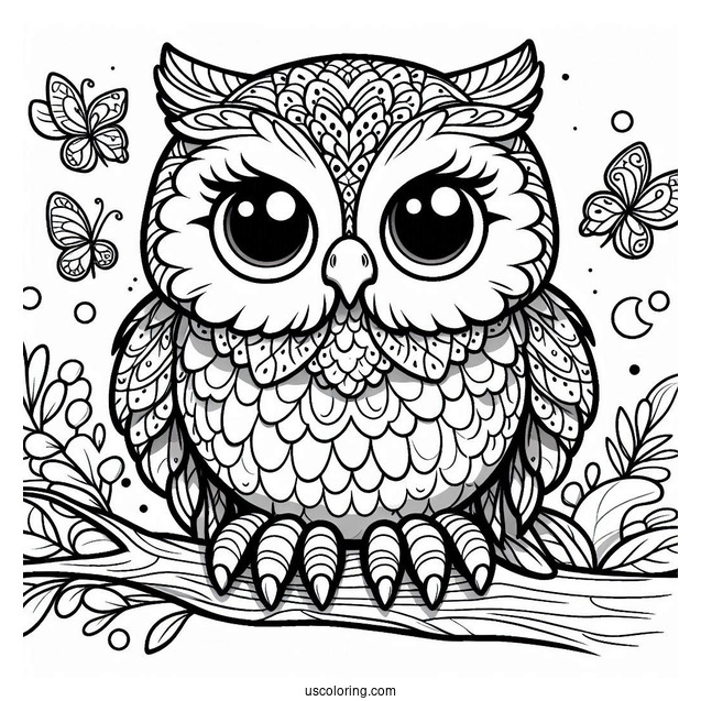 Plump Looking Own With Sharp Claws