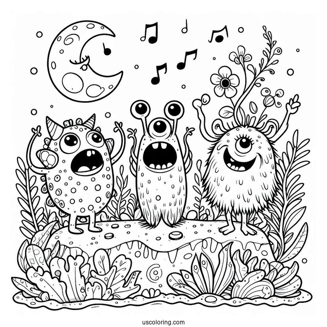 My Singing Monsters Coloring Page On Plant Island