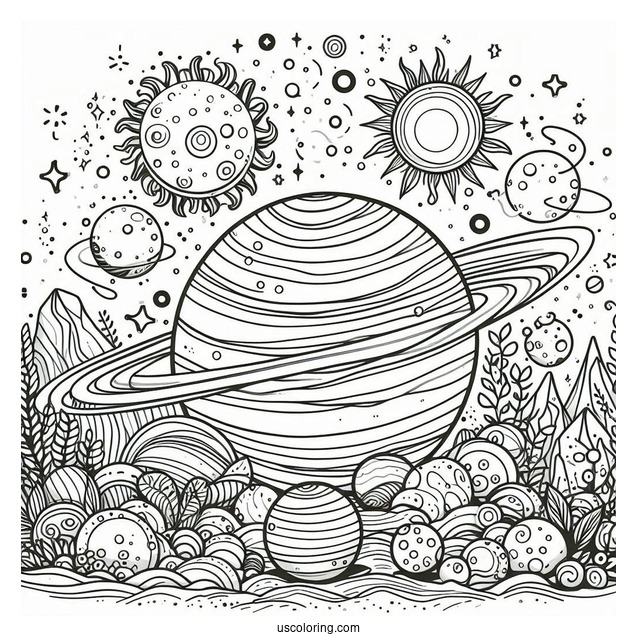 Guess The Planet In Solar System Coloring Page