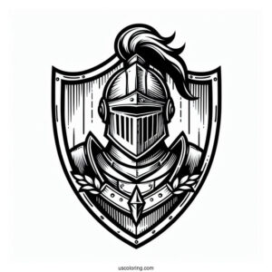 Outline Of Crusader Knight_s Shield
