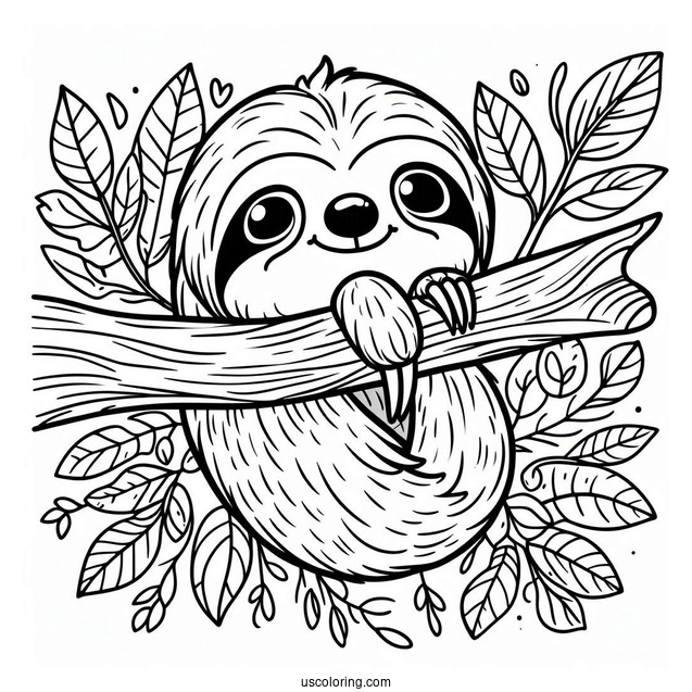 Zootopia Sloth Coloring Page For Kids