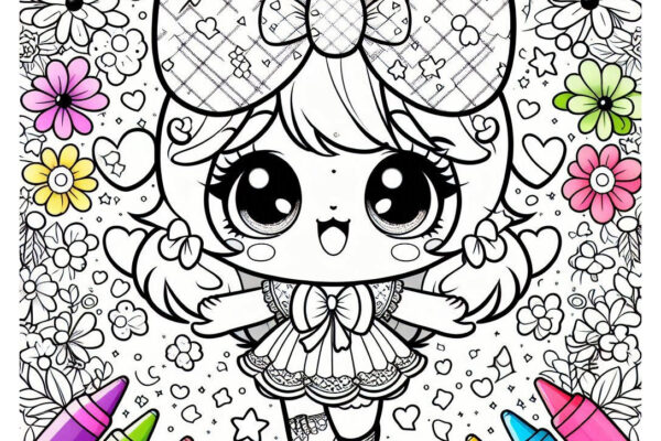 my melody coloring pages feature image