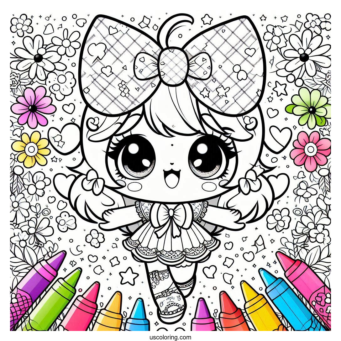 my melody coloring pages feature image