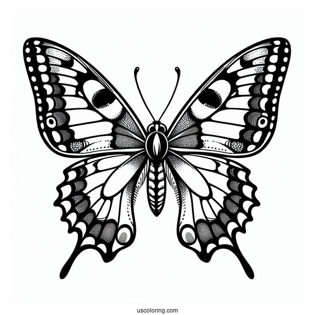 Easy Swallowtail Butterfly For Kids