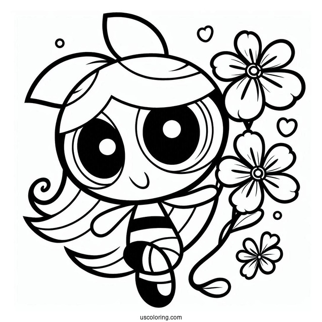 Blossom Coloring Page For Kids