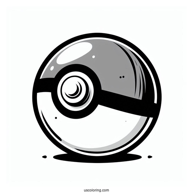 Pokemon Legends Pokéball Coloring Page