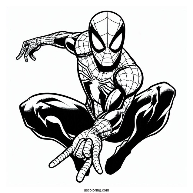 Easy Spider-Man Coloring For Kids(1)