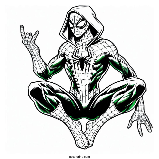 Green Goblin Spider-Man Coloring Page