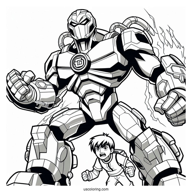 Detailed Ben 10 Coloring Page Of Way Big