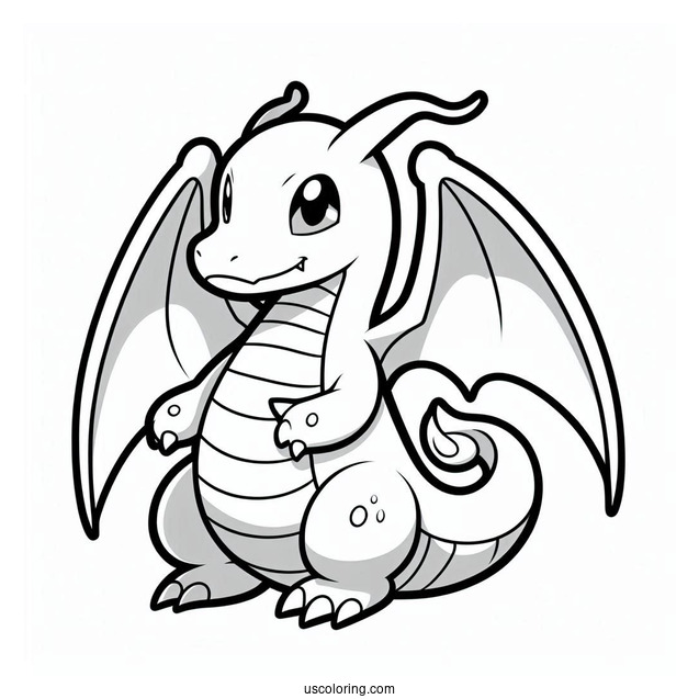 Dragonite Pokemon To Color