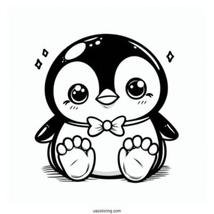 Happy Feet Penguin Coloring Page