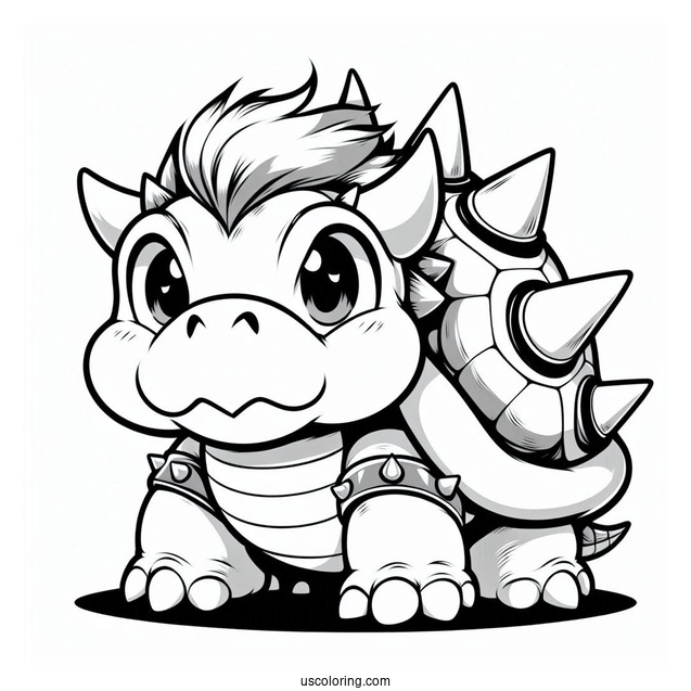Baby Bowser With Spikey Shell