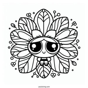 Blossom Coloring Page For Kids