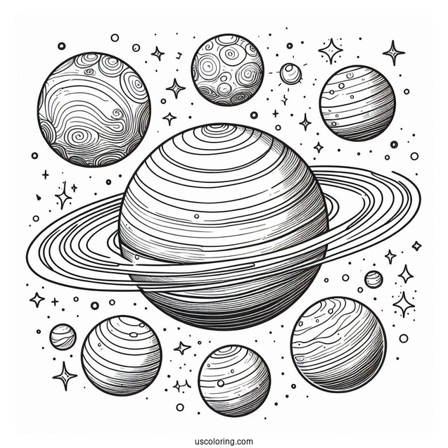 Planets In The Solar System To Color