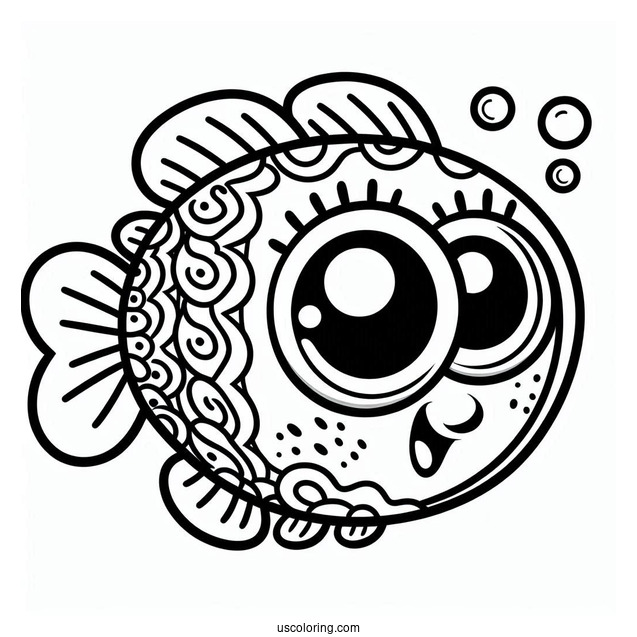 Fish Character From SpongeBob Tv Show To Color