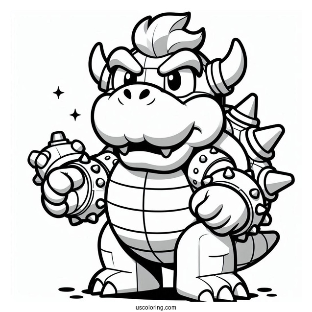 Lego Bowser To Color