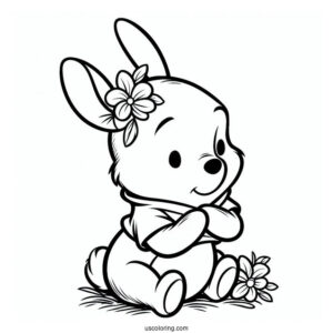 Winnie The Pooh Rabbit Coloring Sheet