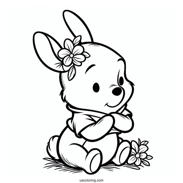 Winnie The Pooh Rabbit Coloring Sheet