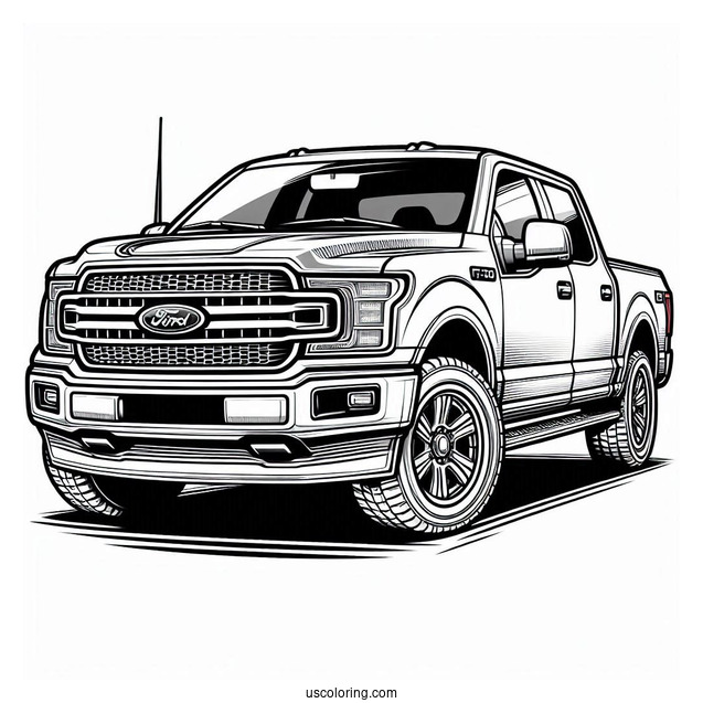 Ford F-150 Coloring Page