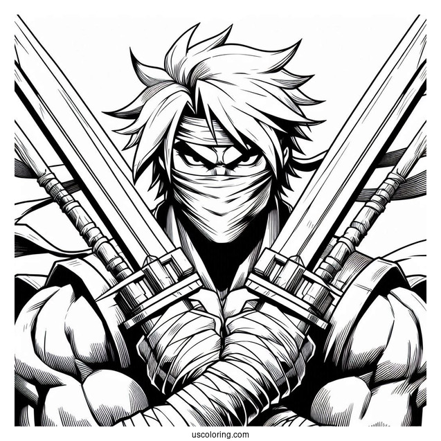 Street Fighter Coloring Page Of Vega With His Sharp Blades