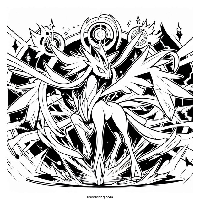 Arceus Trinity Charge Coloring Page